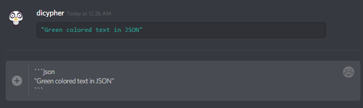 Green Colored Text Formatting In Discord