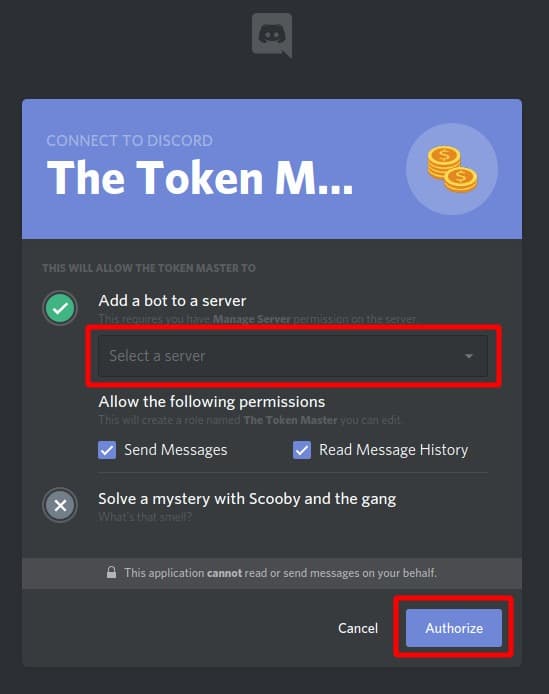 Discord Bot - Add Bot To Server (Authorize)