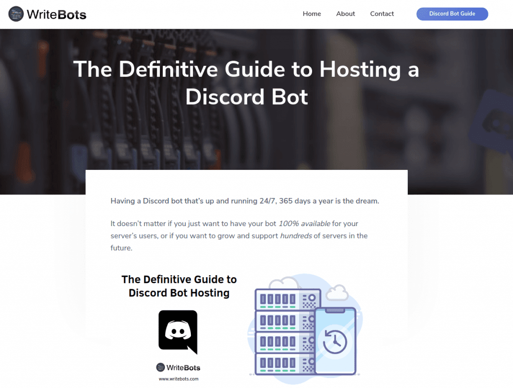 Discord Bot Hosting Guide - Writebots